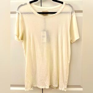 Chaser Short Sleeve Tee: Medium in Vintage White, Destructed